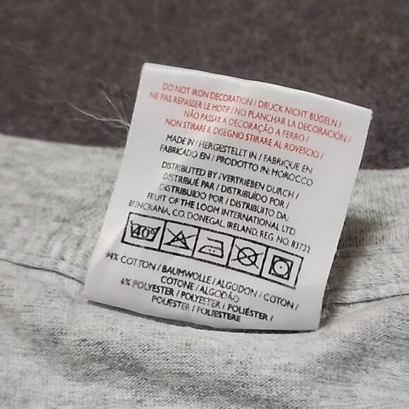 Falkland Island Souvenir Grey adult M short sleeve Tshirt Fruit of the Loom - Picture 3 of 5